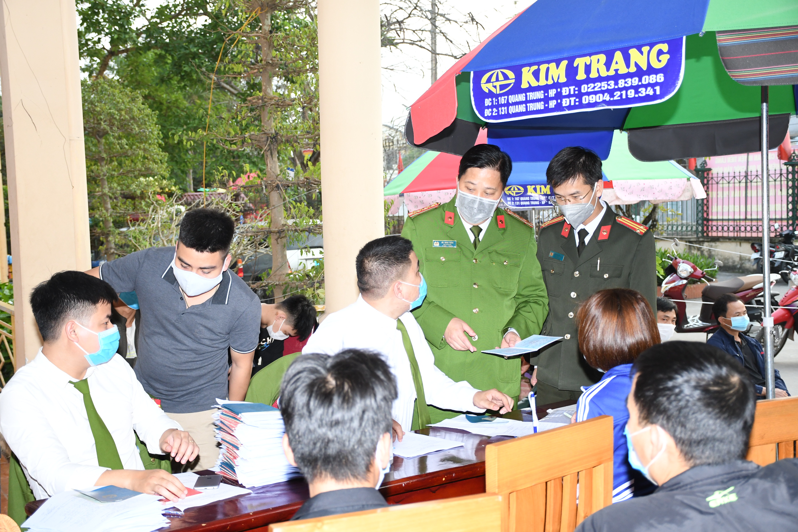 Kiểm tra kết quả triển khai cấp CCCD gắn chíp điện tử tại cụm Công an quận Kiến An, Công an các huyện Tiên Lãng, Vĩnh Bảo và An Lão